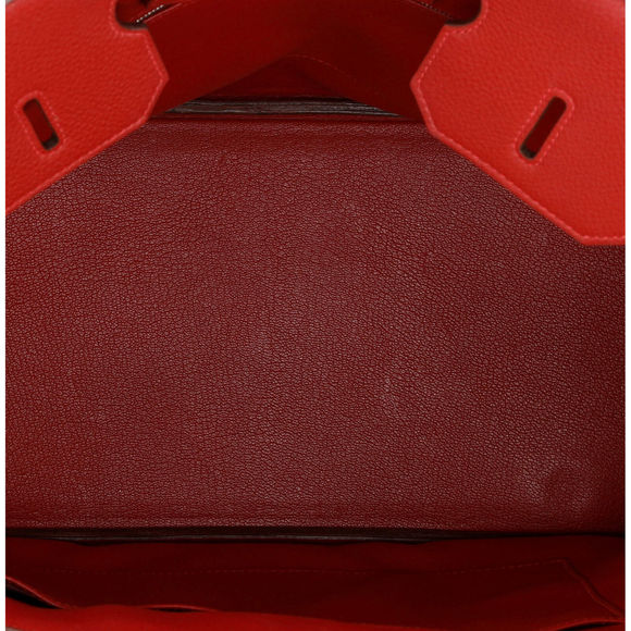 Hermes Birkin Handbag Rouge Vif Togo #78163H12B - Picture 5 of 13